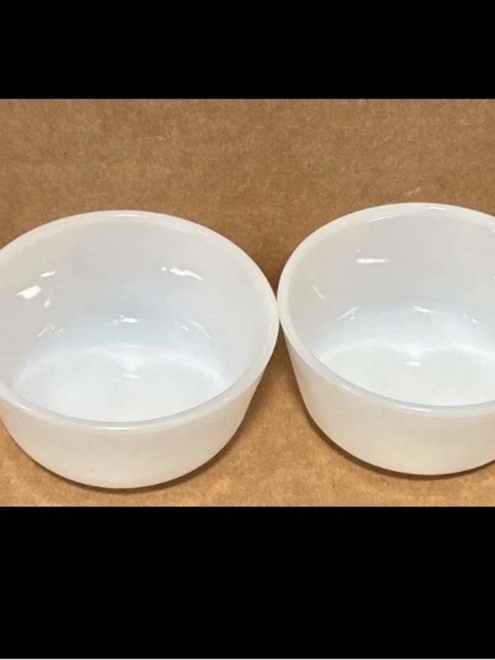 Anchor Hocking Milk Glass Ramekin Custard Cup Bowls Fire King Lot Of 4 - 434